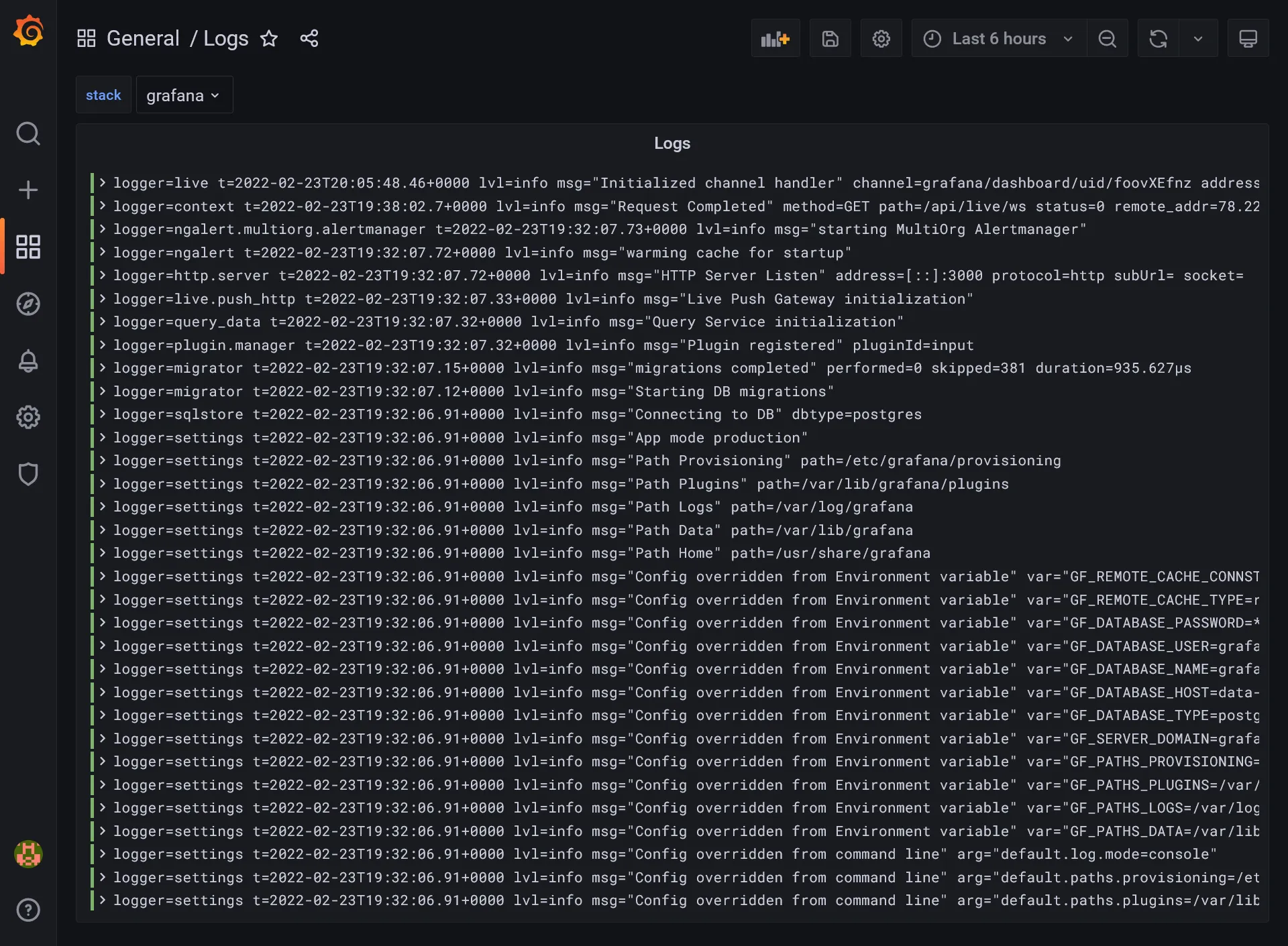 Grafana loki datasource