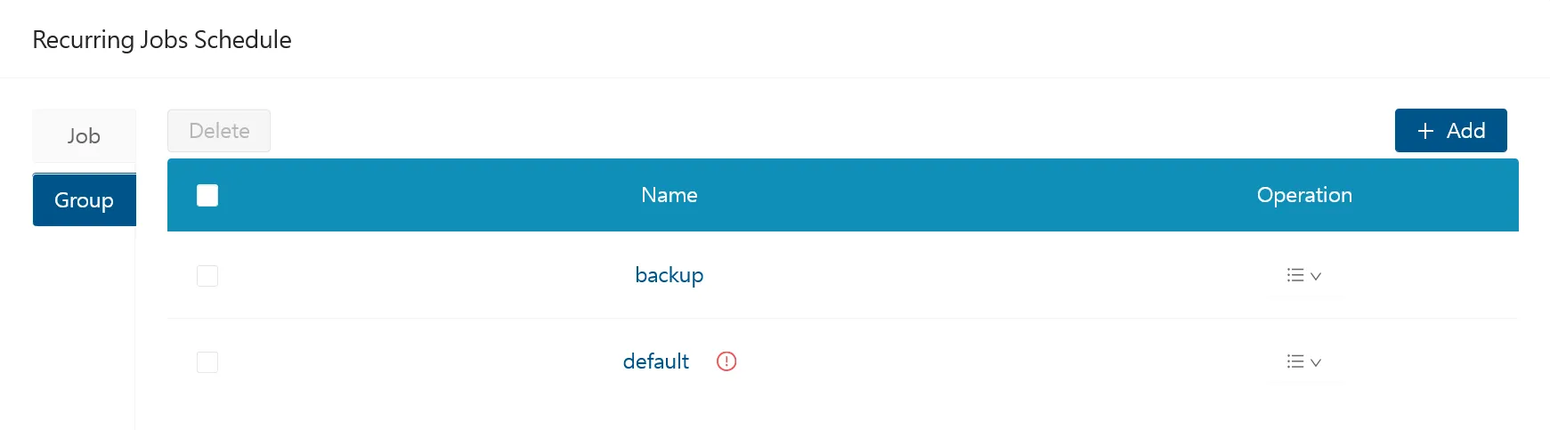 Longhorn recurring jobs schedule